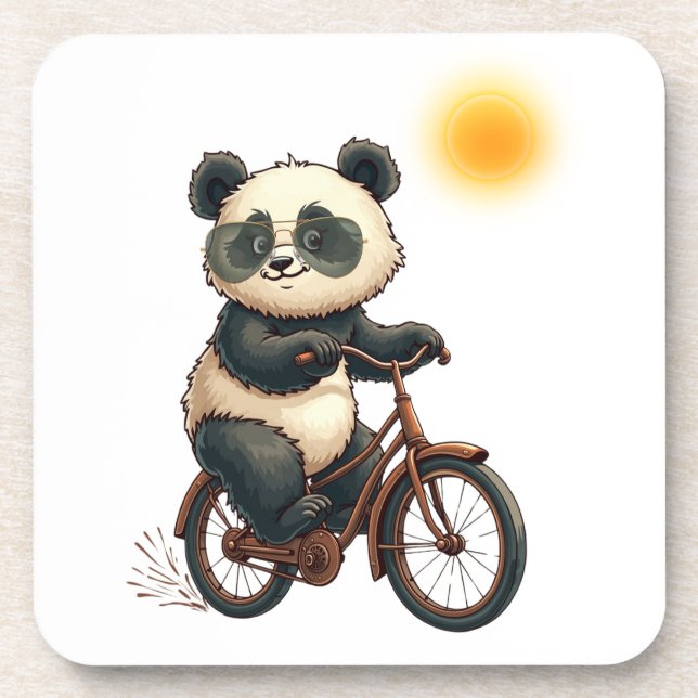 Dessous-de-verre Panda cyclisme (Devant)
