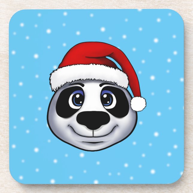 Dessous-de-verre Panda de Noël (Devant)