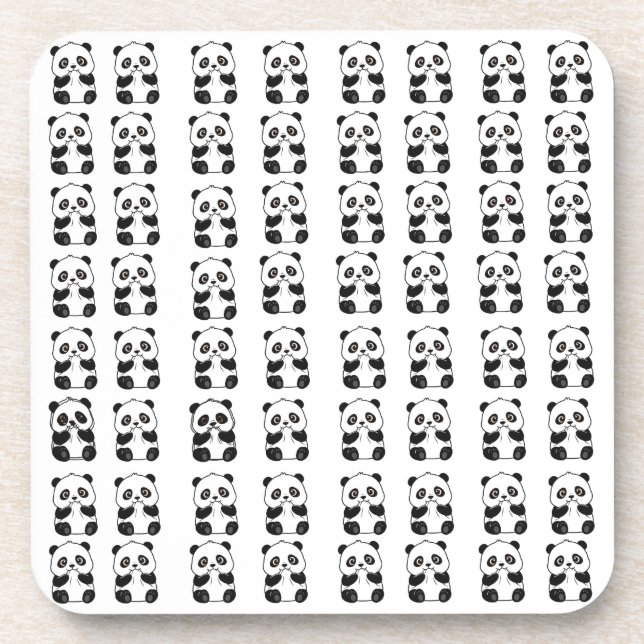 Dessous-de-verre Panda Mignon Mordant (Devant)