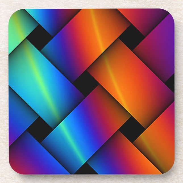 Dessous-de-verre Panier arc-en-ciel (Devant)