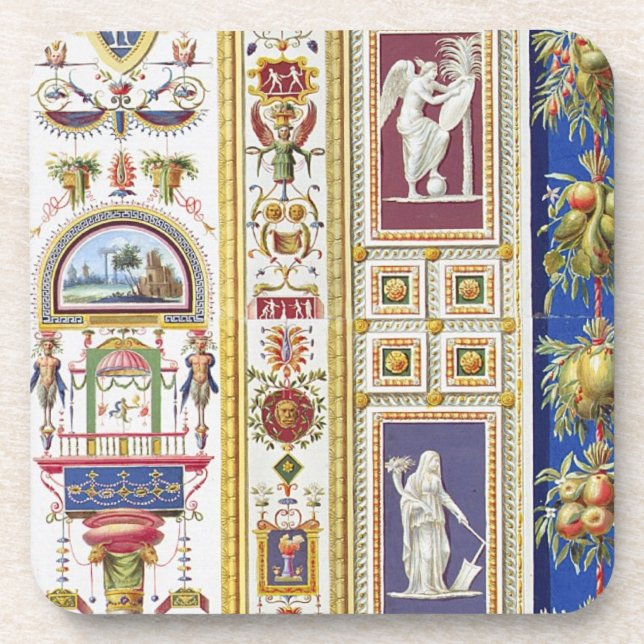 Dessous-de-verre Panneau du bungalow de Raphael à Vatican, de (Devant)