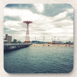 Dessous-de-verre Panorama sur la plage de Coney Island
