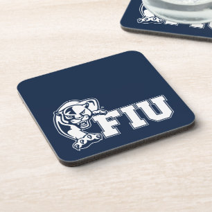 Dessous-de-verre Panthers de la FIU - Logo blanc