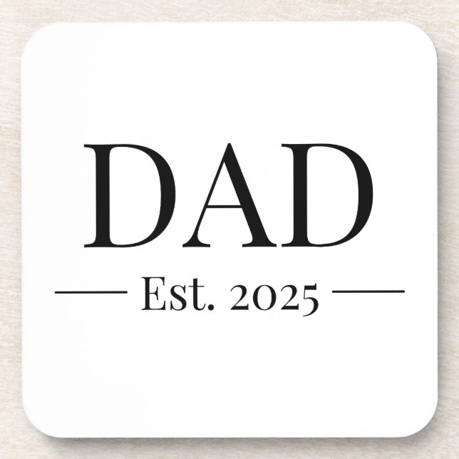 Dessous-de-verre Papa établi 2025 (Devant)