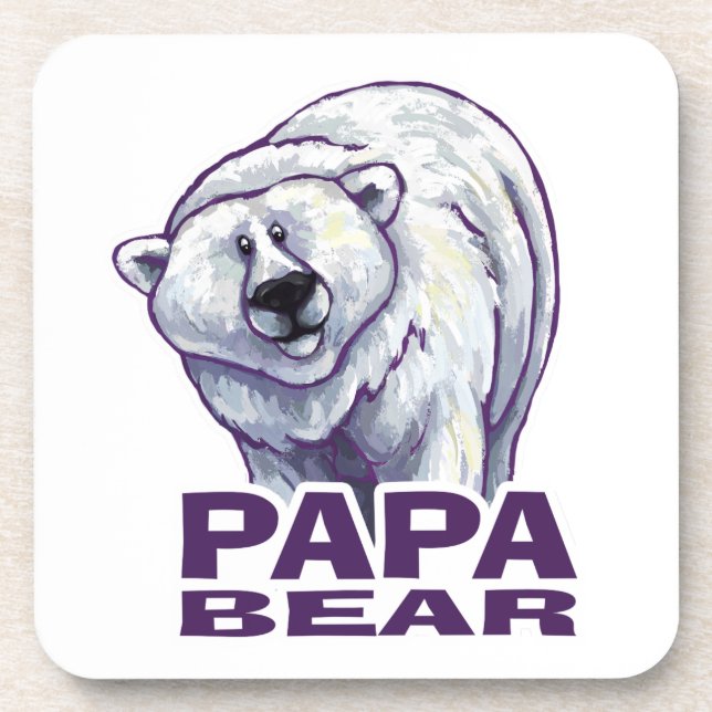 Dessous-de-verre Papa Polar Bear (Devant)