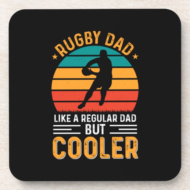 Dessous-de-verre Papa Rugby (Devant)