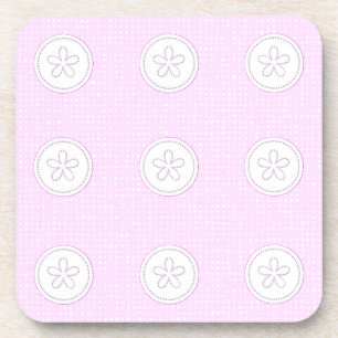 Dessous-de-verre papier peint rose doux et romantique