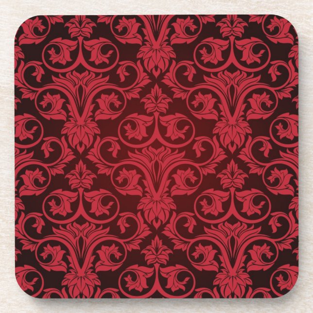 Dessous-de-verre Papier peint rouge 2 (Devant)