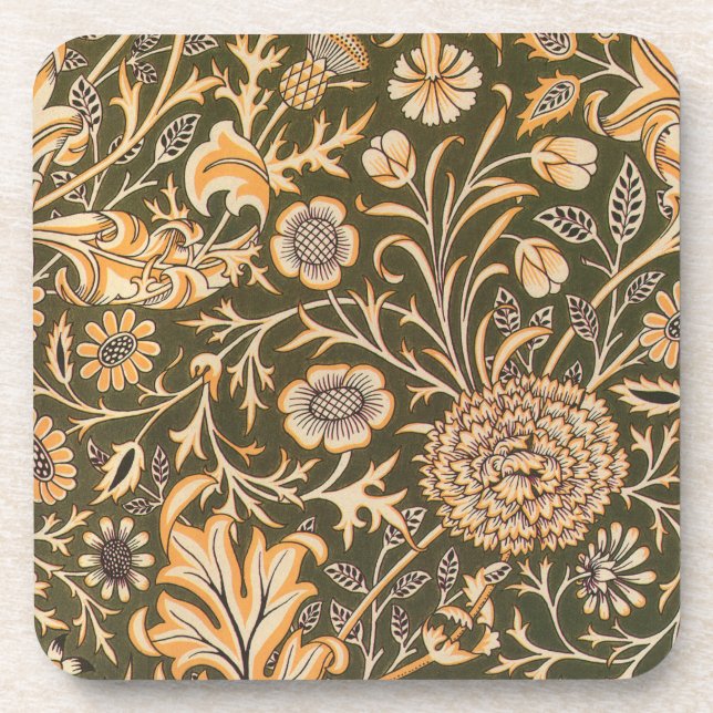 Dessous-de-verre papier peint william morris design cherwell (Devant)