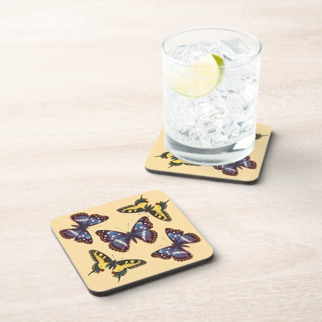 Dessous-de-verre Papillon Antique  (Côté Droit)
