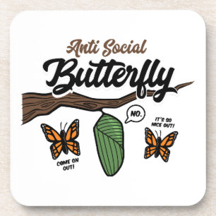 Dessous-de-verre Papillon antisocial