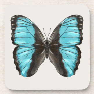 Dessous-de-verre Papillon bleu Insect Art Amour de la nature