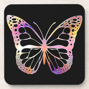 Dessous-de-verre Papillon Couleur Sauvage Forêt Graphique naturel