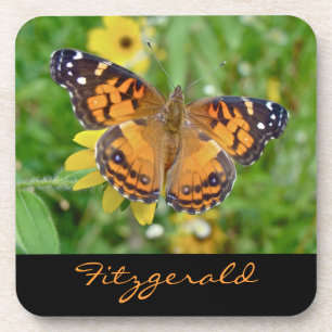 Dessous-de-verre Papillon-dame américain - Vanessa virginiensis