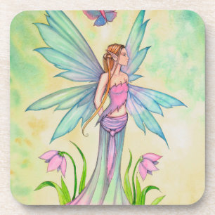 Dessous-de-verre Papillon de printemps Fée Fantaisie Art