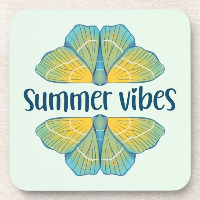 Dessous-de-verre Papillon des Vibes été (Devant)