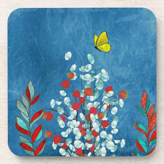 Dessous-de-verre Papillon Jaune (Devant)