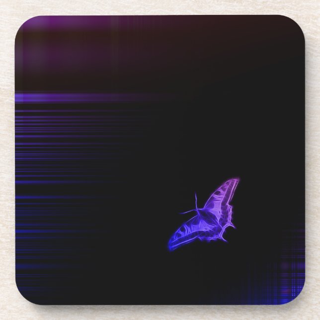 Dessous-de-verre Papillon mauve (Devant)