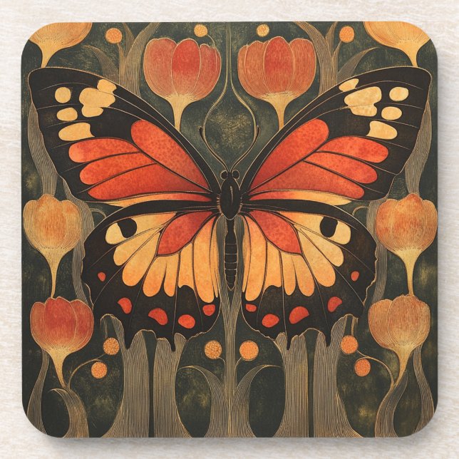 Dessous-de-verre Papillon monarque (Devant)