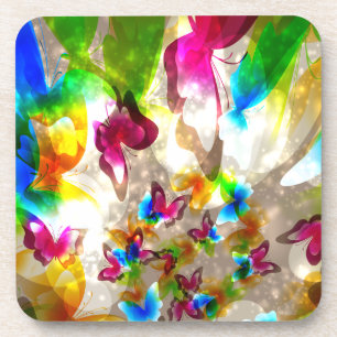 Dessous-de-verre Papillons Abstraits