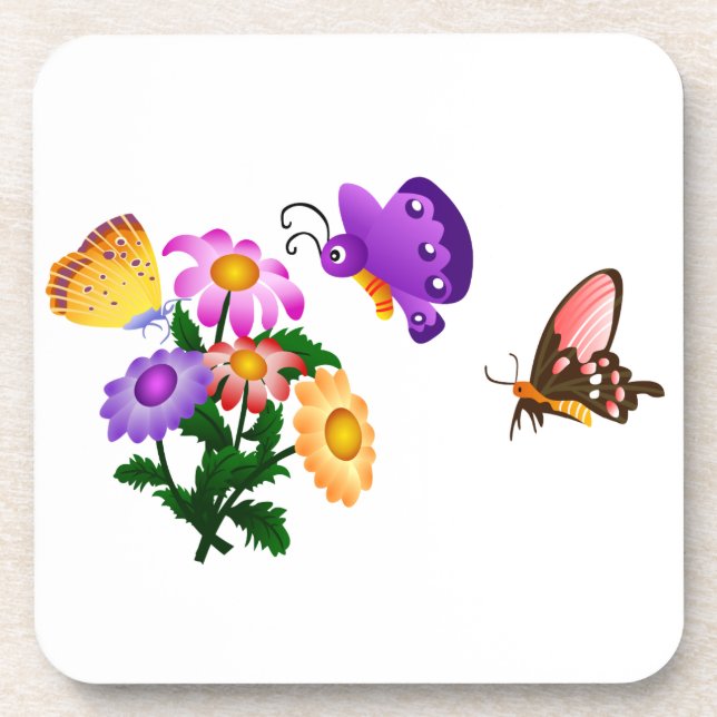 Dessous-de-verre Papillons de caricature (Devant)