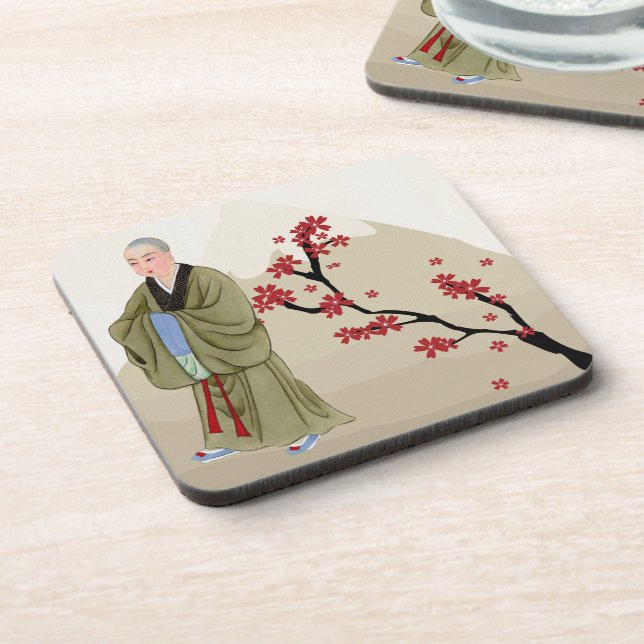 Dessous-de-verre Pâques bouddhistes à boisson moine (Côté gauche)