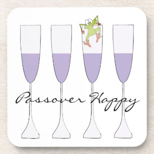 Dessous de verre Pâques "Vin Pâque & Matzah"