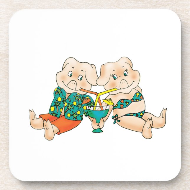 Dessous-de-verre Paradis de porcs (Devant)