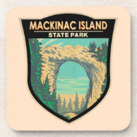 Parc d'état de Mackinac Island Michigan Arch Rock