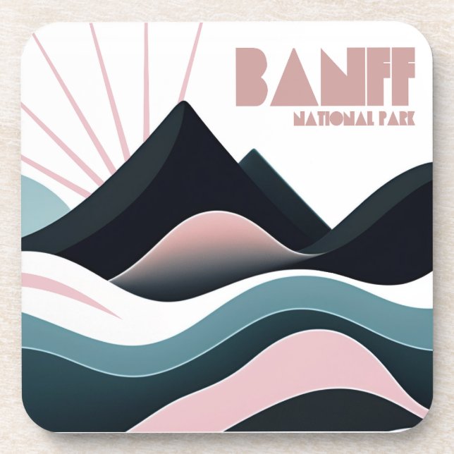 Dessous-de-verre Parc national Banff Collines colorées (Devant)