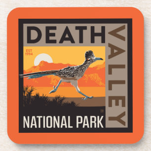 Dessous-de-verre Parc national de Death Valley Roadrunner