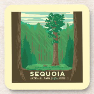 Dessous-de-verre Parc national de Sequoia
