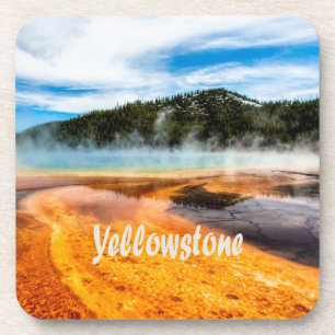 Dessous-de-verre Parc national de Yellowstone Monts Nature Animaux