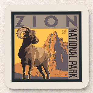 Dessous-de-verre Parc national de Zion Ram