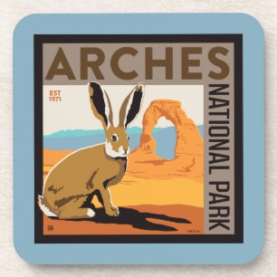 Dessous-de-verre Parc national des Arches, Utah Jacklapin