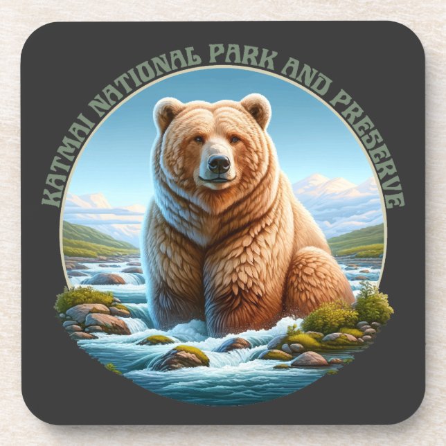 Dessous-de-verre Parc national et réserve de Katmai (Devant)
