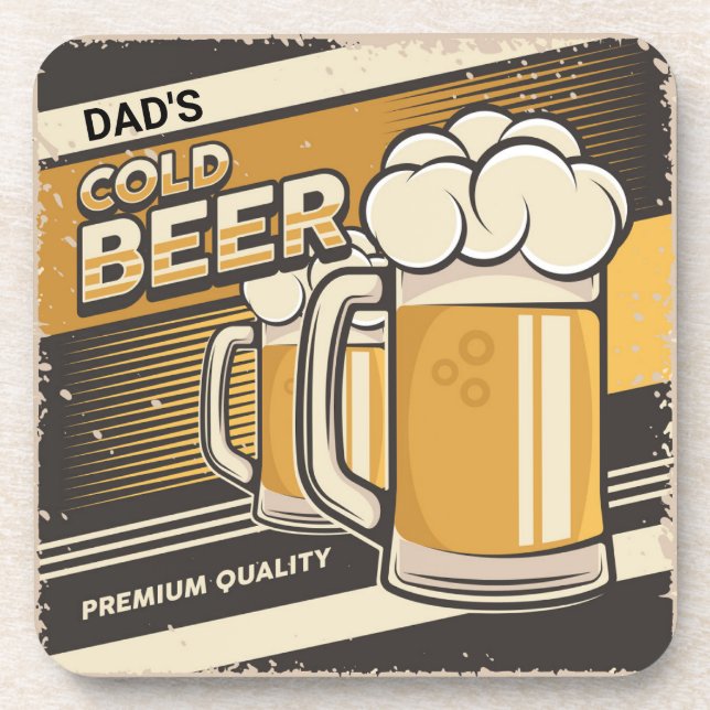 Dessous-de-verre Pare-Jeu classique à la bière froide DAD (Devant)