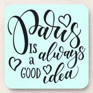 Dessous-de-verre Paris est toujours un bon manuscrit d'idée