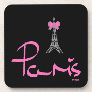 Dessous-de-verre Paris-France-avec-la-Bow-Rose
