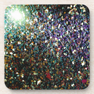 Dessous-de-verre Parties scintillant comète et étoiles