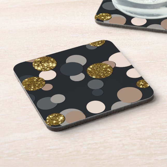 Dessous-de-verre Parties scintillant Confetti Peach, Maple, Grey an (Côté gauche)