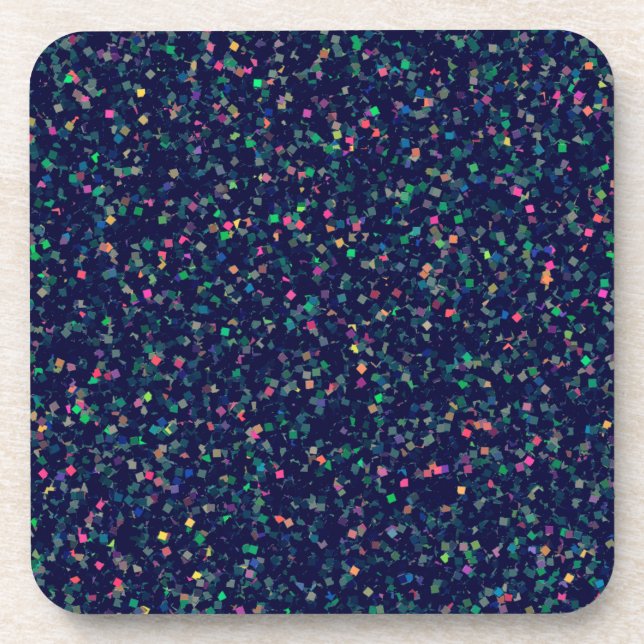 Dessous-de-verre Parties scintillant multicolore Confetti (Devant)