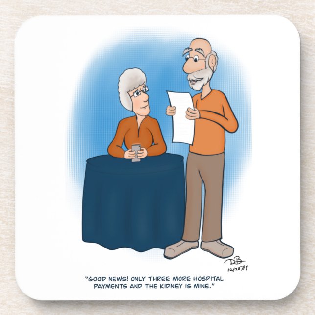 Dessous-de-verre Passeport de boisson pour carte de rein (Devant)