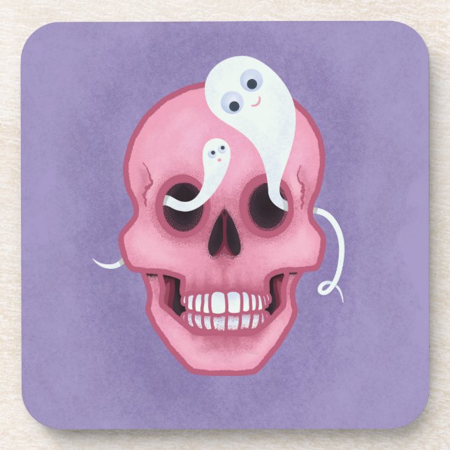Dessous-de-verre Pastel goth skull (Devant)