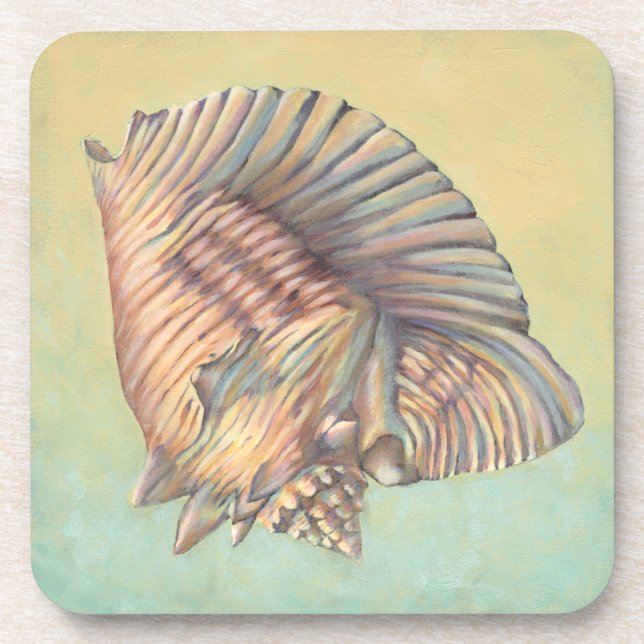 Dessous-de-verre Pastel Large Conch Shell (Devant)