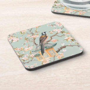 Dessous-de-verre Pastel Oriental Oiseaux et fleurs de fruits