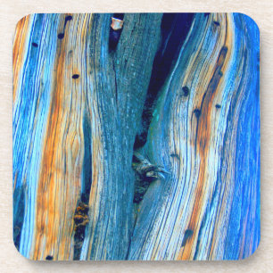 Dessous-de-verre patiné bleu rustique planches à grange