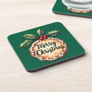 Dessous-de-verre Pâtisserie de Noël aux Baies de Houx
