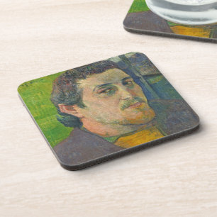 Dessous-de-verre Paul Gauguin Autoportrait dédié à Carriere