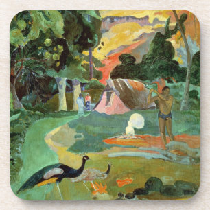 Dessous-de-verre Paul Gauguin  Matamoe ou, Paysage avec des Peacock